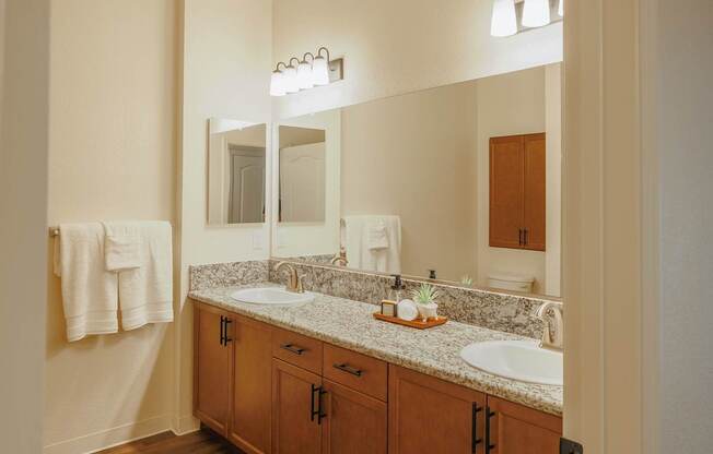 Bathroom New apartments in Fresno at The Villas at Ellis Manor, Fresno, CA