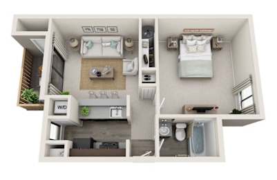 1 bed, 1 bath, 515 sqft, $1,675