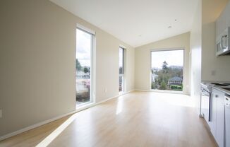 Modern & Bright Corner Urban 1 Bed w DW & W/D!