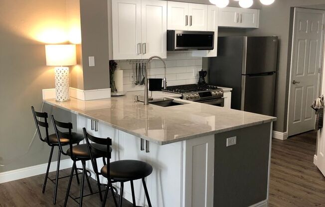 Luxury 2 Bed 1 Bath Condo w/ ATTACHED GARAGE