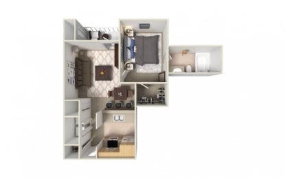 1 bed, 1 bath, 595 sqft, $1,537