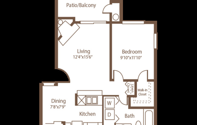 1 bed, 1 bath, 650 sqft, $1,480