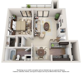 1 bed, 1 bath, 724 sqft, $1,575