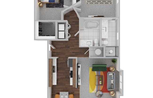 2 beds, 2 baths, 1,029 sqft, $1,499