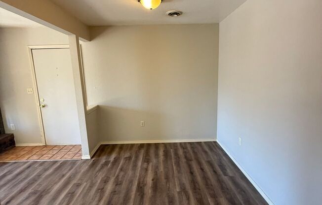 2 bedroom one bath apartment with 1 car garage at Cedar Hills in Ozark!  Water, Sewer, Trash and Basic Internet Included!