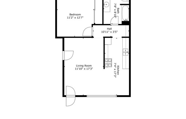 1 bed, 1 bath, 614 sqft, $1,695, Unit 06