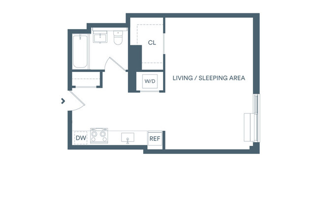 Studio, 1 bath, $3,224, Unit 429N