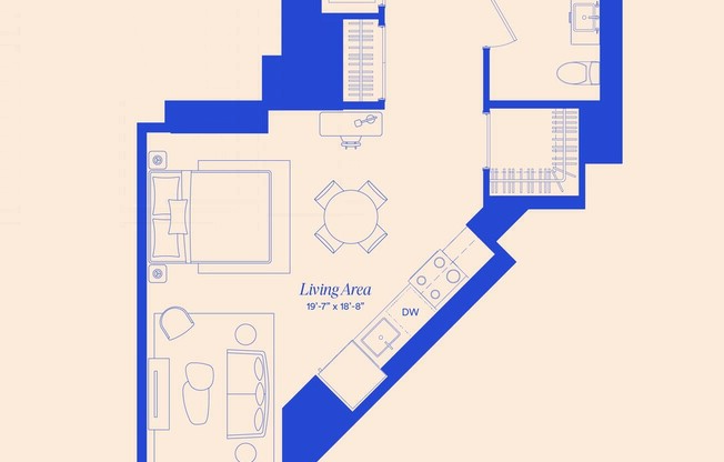 Studio, 1 bath, $3,995, Unit 422P