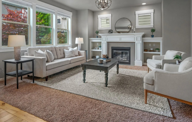 Stylish Beaverton Home with Built-ins, Open Layout & Private Backyard