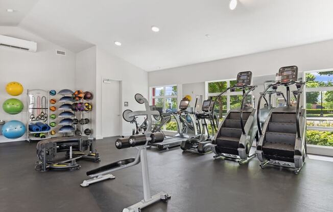 Modern fitness center at Hearth