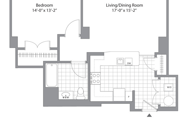 1 bed, 1 bath, 741 sqft, $2,254