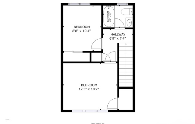 2 beds, 1 bath, 715 sqft, $2,450, Unit 619-1