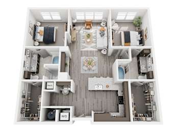 2 beds, 2 baths, 1,192 sqft, $2,901