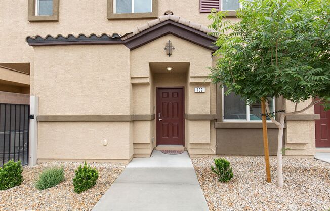 Newer three bedroom unit in gated community with pool