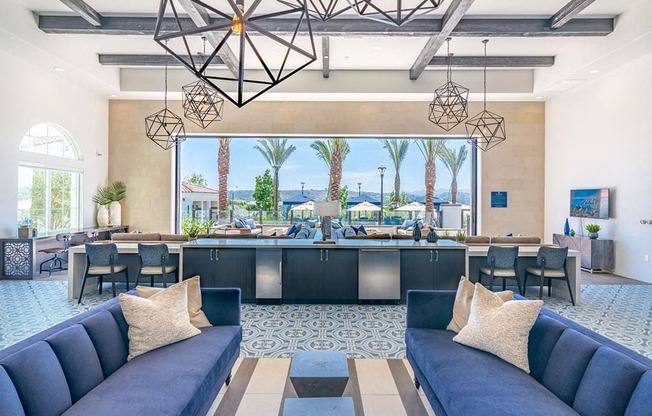 Couch for seating at Montecito Apartments at Carlsbad, Carlsbad, California