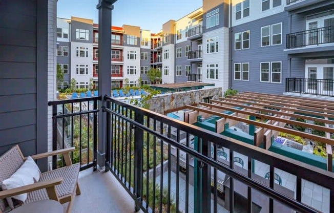 View From Private Balcony at Cameron Square, Virginia