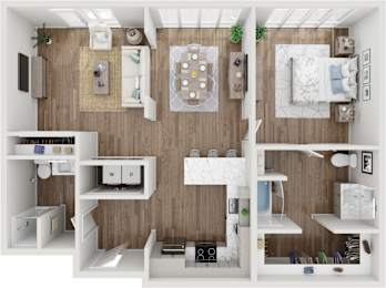 2 beds, 2 baths, 1,178 sqft, $2,499