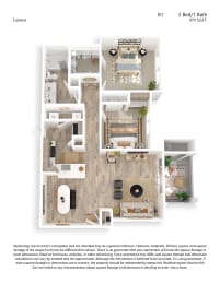 2 beds, 1 bath, 970 sqft, $1,965