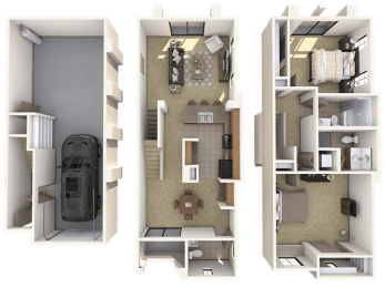 2 beds, 2 baths, 1,283 sqft, $2,515