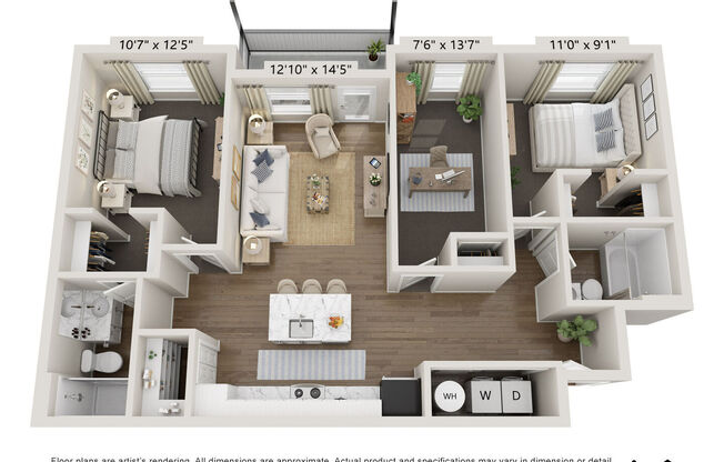 3 beds, 2 baths, 1,046 sqft, $2,135