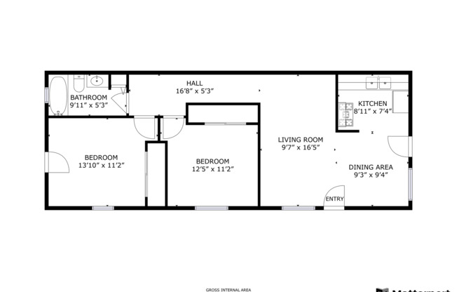 2 beds, 1 bath, 780 sqft, $1,499, Unit 509-12