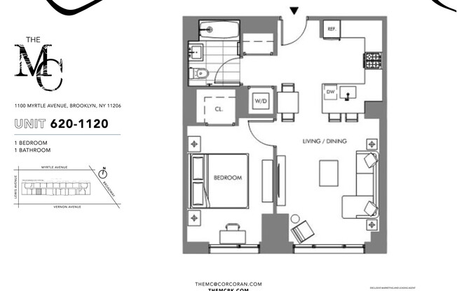 1 bed, 1 bath, $3,560, Unit 720