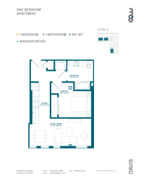 1 bed, 1 bath, 596 sqft, $1,475