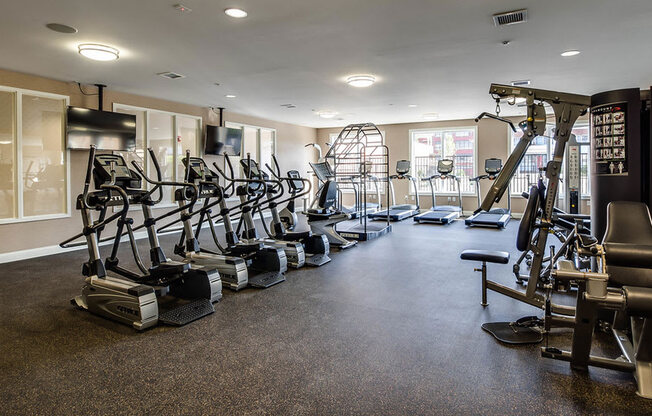 Two Level Fitness Center at Water's Edge, New Jersey