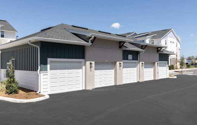 a row of garages available to rent at Lake Nona Concorde