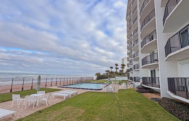 Spectacular Ocean front ground floor unit , just steps away from water and sand