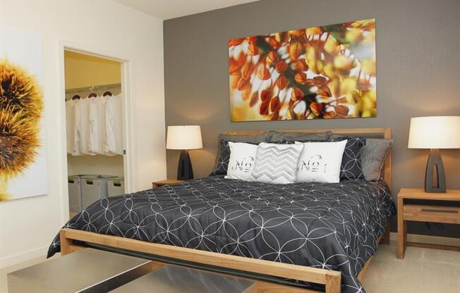 Englewood Apartments Capstone at Vallagio Furnished Bedroom