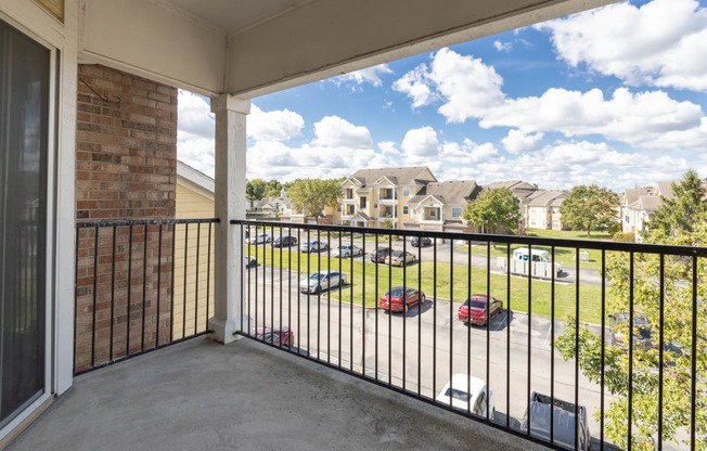 Balcony at Center Point Apartments, Indianapolis