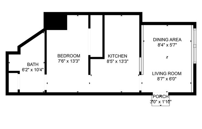 1 bed, 1 bath, $695, Unit 816-2