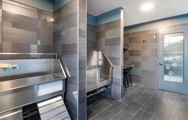Keep your four-legged roommates fresh with on-site pet wash stations and grooming space.