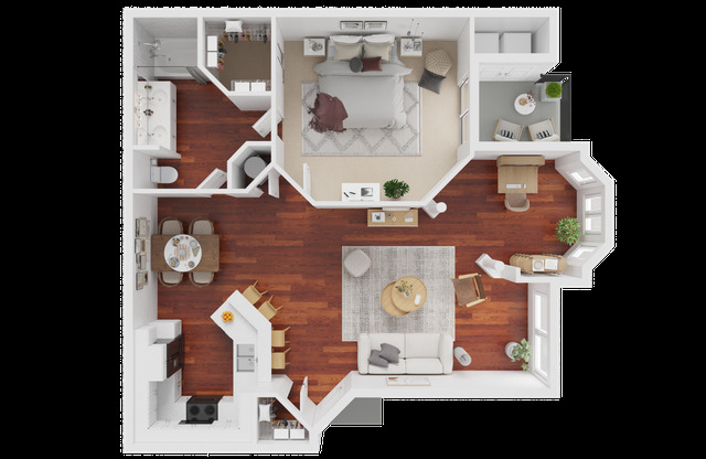 1 bed, 1 bath, 920 sqft, $1,304