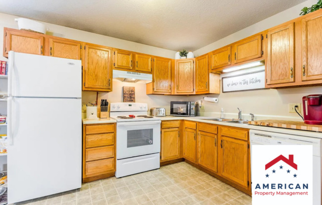Close to Fort Riley Blvd + Open Kitchen + Pet-Friendly + Washer & Dryer Included! Available August 5th!