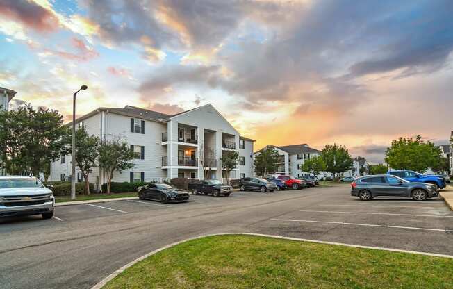 apartments parking lot at Avalon Apartment Homes, Starkville, Mississippi