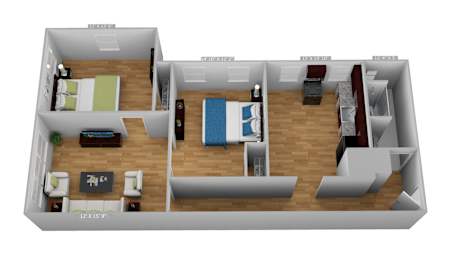 2 beds, 1 bath, 925 sqft, $1,895