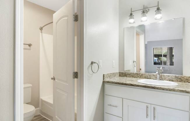 Renovated Bathrooms with Quartz Counters at The Trails at San Dimas, CA, 91773