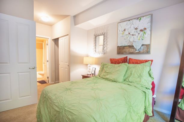 Gorgeous Primary Bedroom at Metropolitan Place Apartments, Renton, 98057