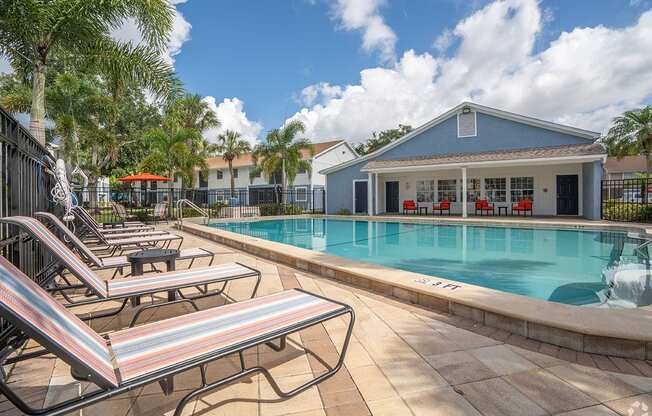 Pool at Captiva Club Apartments at 4401 Club Captiva Drive in Tampa, Florida 33615