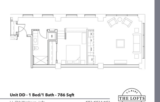1 bed, 1 bath, 786 sqft, $2,220, Unit 252