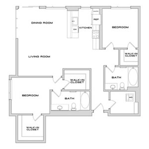2 beds, 2 baths, 1,380 sqft, $5,974