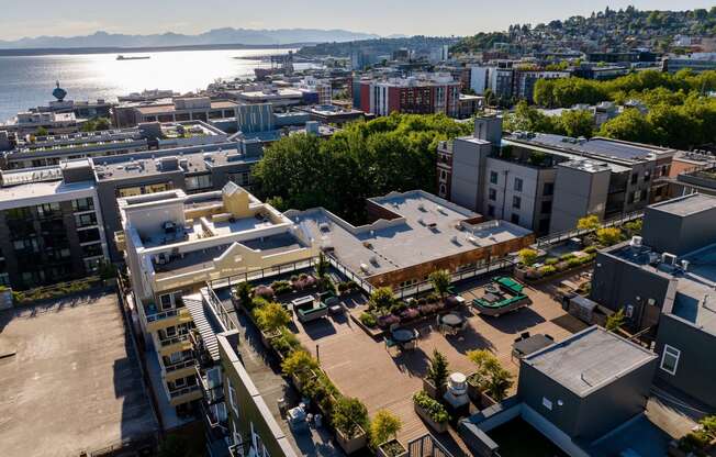 an aerial view of the university of british columbia campus in vancouver at Axis, Washington