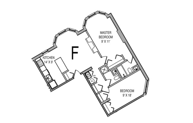 2 beds, 2 baths, 1,000 sqft, $3,395, Unit 3266 - 3F