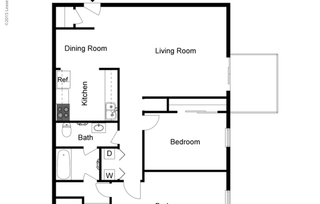 2 beds, 2 baths, 1,076 sqft, $1,550