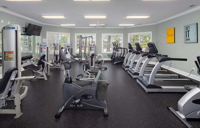 Modern Fitness Center at Abberly Chase Apartment Homes by HHHunt, Ridgeland, 29936