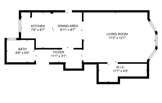 Studio, 1 bath, 450 sqft, $2,500, Unit 08