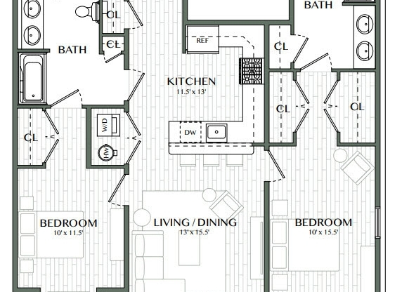 2 beds, 1 bath, 1,200 sqft, $3,200