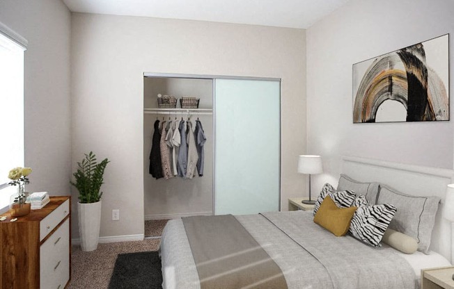 the retreat apartments l bedroom with closet